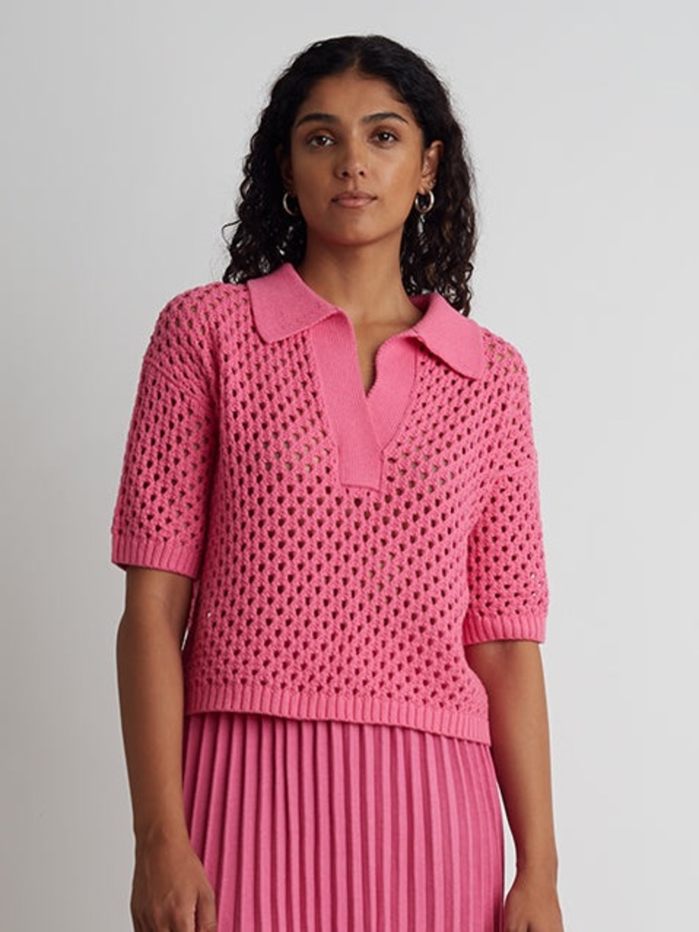 Eleven Six Nina Polo in Taffy Pink, Size XS/S